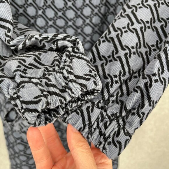 Boden Long Sleeve Cord Dress in Black and Gray - Picture 5 of 15